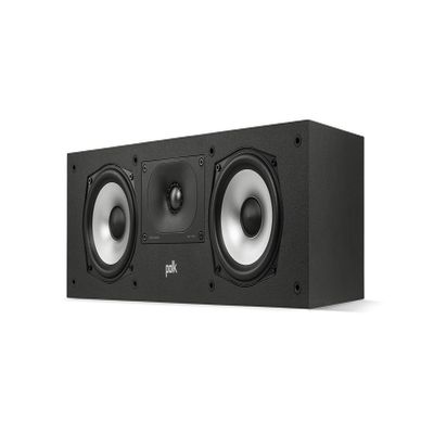 Polk Monitor XT30 Compact Center Channel Speaker - Hi-Res Audio Certified, Dolby Atmos & DTS:X Compatible, 1" Terylene Tweeter & Dual 5.25" Dynamically Balanced Woofer, Midnight Black (Renewed)