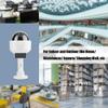 Dioche Outdoor Vandal Dome Security Dummy Camera Indoor & Outdoor Realistic Dome Shape Solar Security Camera for Home/Warehouse view 3