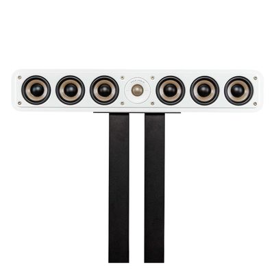 Polk Audio Signature Elite ES35 Slim Center Channel Speaker - Hi-Res Audio Certified, Dolby Atmos & DTS:X Compatible, 1'' Tweeter & (6) 3'' Woofers, Elegant White-Washed (Renewed)
