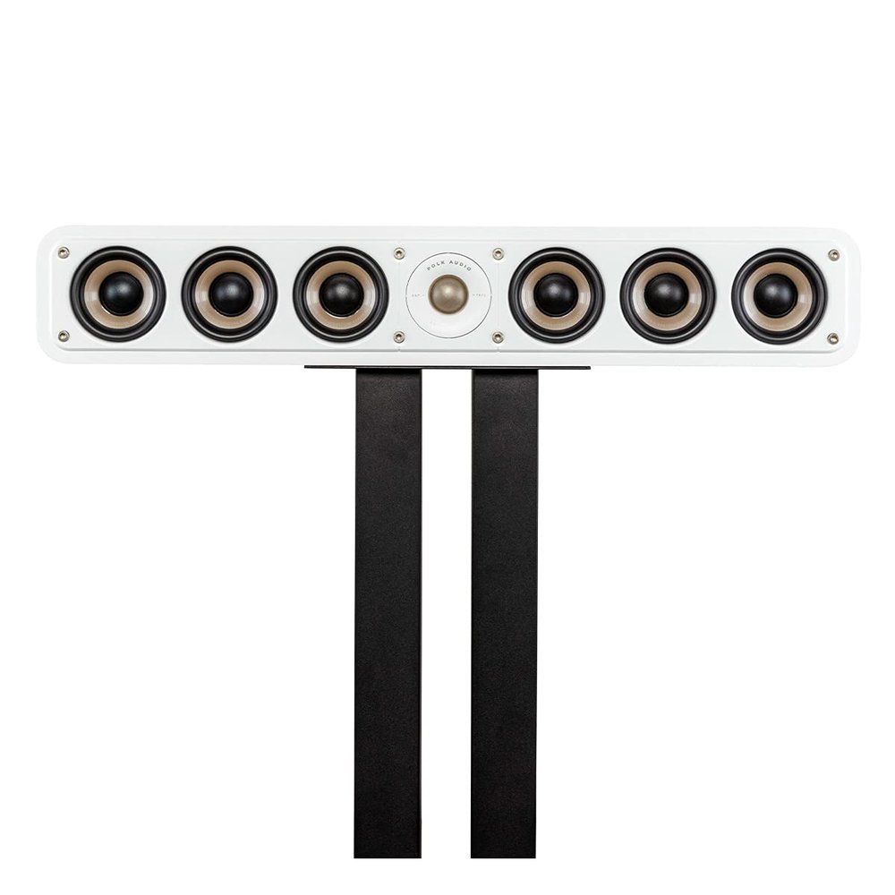 Polk Audio Signature Elite ES35 Slim Center Channel Speaker - Hi-Res Audio Certified, Dolby Atmos & DTS:X Compatible, 1'' Tweeter & (6) 3'' Woofers, Elegant White-Washed (Renewed)