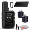 Garmin inReach Mini 2 Satellite Communicator, Lightweight Compact Rugged Design, Portable Handheld GPS for Hiking, Bundle with Accessoires (Black) view 1