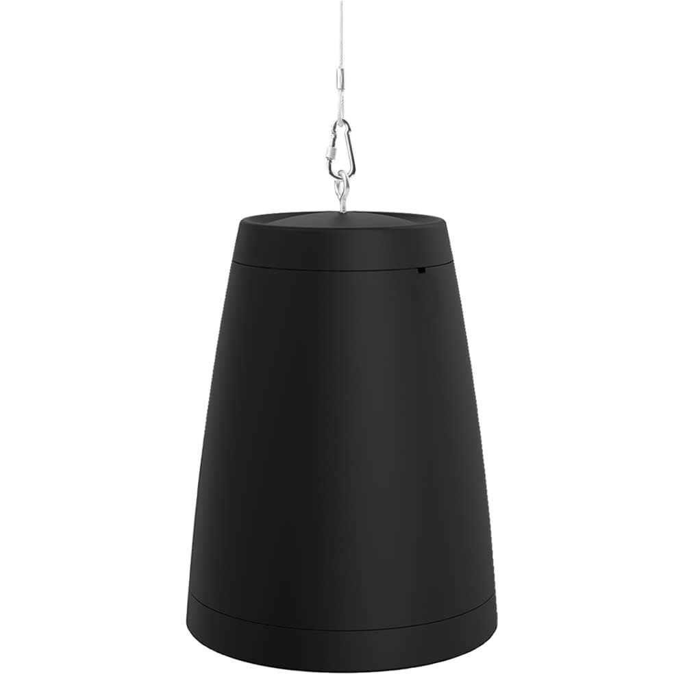 OSD Audio Nero ARC 8 Professional Hanging Pendant Speaker 200W, 8" Graphite Cone / 1 Silk Dome Tweeter, for Home or Commercial Applications, Safety Cable Suspension, Hardware Included (Black)