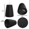 OSD Audio Nero ARC 8 Professional Hanging Pendant Speaker 200W, 8" Graphite Cone / 1 Silk Dome Tweeter, for Home or Commercial Applications, Safety Cable Suspension, Hardware Included (Black) view 3