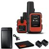 Garmin inReach Mini 2 Satellite Communicator (Flame Red) with Charging Bank view 1