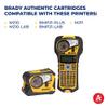 Brady Authentic (M21-11-427) Pre-Sized Self Laminating Vinyl Wraps for Data/Telecomm, Lab, and Wire/Cable, Black on White Material - Designed for M210, M210-LAB, and M211 Printers, 0.75" H x 0.5" W view 4