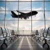 RUINI Airport Terminal Photography Backdrop Airplane Departure Airport Lounge Party Decorations Banner (10x8FT) view 1