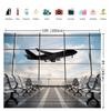 RUINI Airport Terminal Photography Backdrop Airplane Departure Airport Lounge Party Decorations Banner (10x8FT) view 4