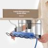 CarryUp Under Desk Cable Tray, No Drill Wire Management Clamp, Computer Cord Organizer, Cable Hider & Holder, Cord Keepers for Home Office Organization, Powder Coated Metal, Easy Install - Grey view 1