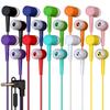 50 Pack Bulk Wired Earbuds with Microphone, In Ear Headphones 3.5mm Jack, 4ft Tangle Free Cable, Comfortable Fit, Affordable and Cost Effective, Ideal for School Classroom Testing Students, Mix view 1