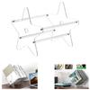 WANLIAN Vinyl Record Storage Stand, Acrylic Vinyl Record Storage Holder, Clear CD Organizer Holder for Single and Gatefold Albums view 1