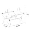 WANLIAN Vinyl Record Storage Stand, Acrylic Vinyl Record Storage Holder, Clear CD Organizer Holder for Single and Gatefold Albums view 2