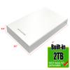 Avolusion HD250U3-WH 2TB USB 3.0 Portable External Gaming Hard Drive (for Xbox Series X|S, Pre-Formatted) - 2 Year Warranty view 2