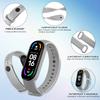 Amzpas Silicone Replacement Bands for Amazfit band 5/Amazfit band 6, 3 Pack Adjustable Wristbands for Xiaomi Mi Band 5/Mi Band 6 for Women Men view 3