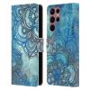 Head Case Designs Officially Licensed Micklyn Le Feuvre Lost in Blue A Daydream Made Visible Mandala 3 Leather Wallet Case Compatible with Samsung Galaxy S22 Ultra 5G view 1