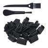 20 Pcs HDMI Dust Cover Plugs, HDMI Female Prot Dust Cap Protector Stoppers for TV, Laptop, Computer, Other Devices with 2 Cleaning Brushes view 1