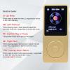 MP3 Player 32GB with Speaker Earphone Portable Mini Golden Music Player Support Voice Recorder E-Book 1.8 inch HD Screen Support up to 128GB view 2