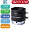 FA 16mm Machine Vision 1/1.8" Fixed Focus Lens Industrial Camera C-Mount Lens view 2