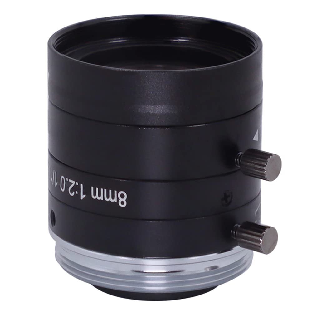 FA 8mm Machine Vision 1/1.8" Fixed Focus Lens Industrial Camera C-Mount Lens