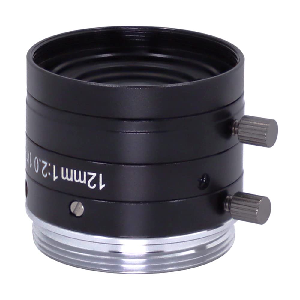 FA 12mm Machine Vision 1/1.8" Fixed Focus Lens Industrial Camera C-Mount Lens