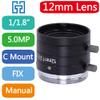 FA 12mm Machine Vision 1/1.8" Fixed Focus Lens Industrial Camera C-Mount Lens view 2