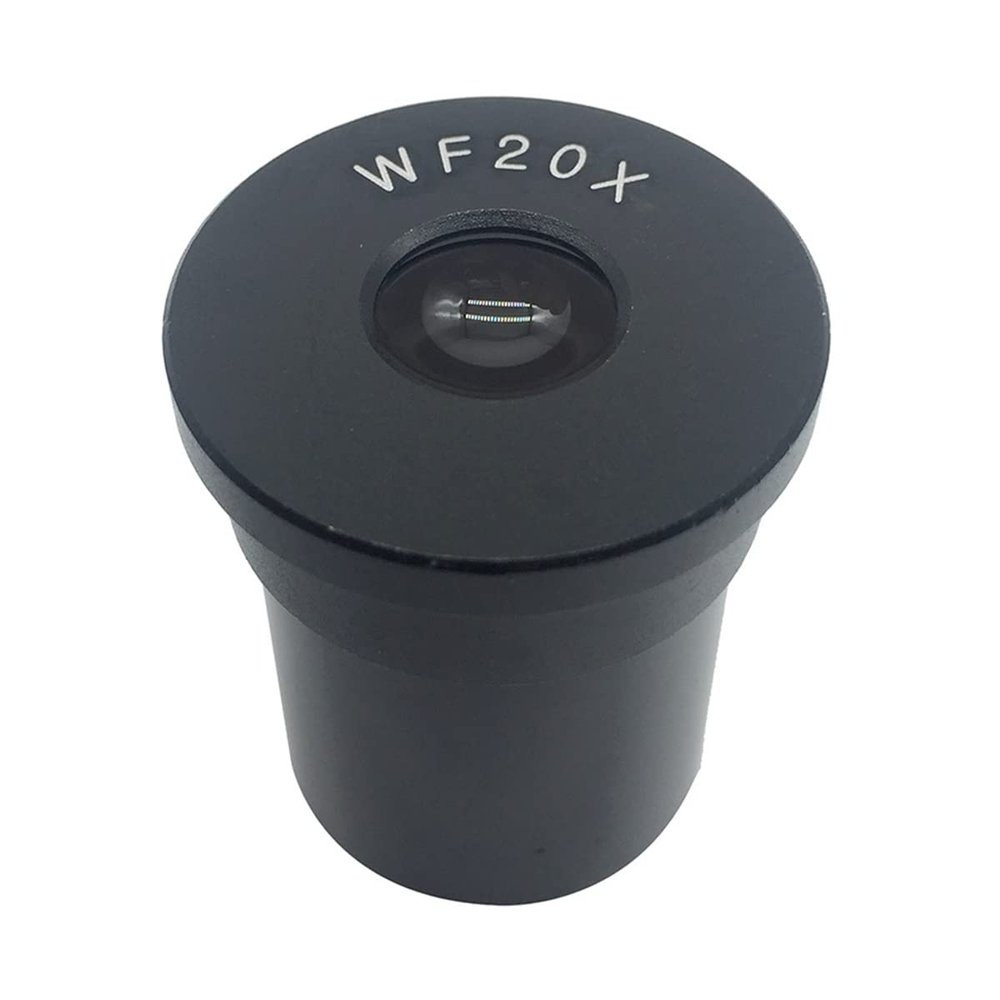 Microscope Accessories Kit Diameter 23.2mm WF10 WF15X WF16 WF20 Biological Microscope Eyepiece, with Reticle Scale Microscope Slides (Color : WF20-10mm)