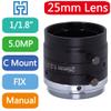 FA 25mm Machine Vision 1/1.8" Fixed Focus Lens Industrial Camera C-Mount Lens view 2