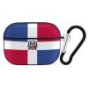 Haeyev Compatible with Airpod Pro Case Cover Dominican Flag Hard Case Design with Keychain Suitable for Boys Girls Mens Womens Black-style-14, One Size view 1