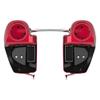 Advanblack Velocity Red Sunglo 6.5' Speaker Pods Rushmore Lower Vented Fairings fit 2014+ Harley Touring Road Street Glide view 1