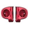 Advanblack Velocity Red Sunglo 6.5' Speaker Pods Rushmore Lower Vented Fairings fit 2014+ Harley Touring Road Street Glide view 4