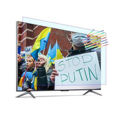 TYRHMY Anti Glare Screen Protector for 43 Inch Tv Monitor, Shield Blue Light/Reflection Filter Film, Relieve Eye Strain Protection Eyes and Sleep Better