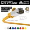 InstallerParts (100 Pack Ethernet Cable CAT8 Cable 0.5 FT - Yellow - Professional Series - 40Gigabit/Sec Network/High Speed Internet Cable for Router, Server, Gaming/2000 MHz, 26AWG view 2