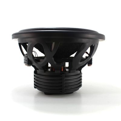 Alphasonik DSW512 Dynamis 500 Series 12 2400 Watts Max / 800 Watts RMS Dual 4 Ohm Car Subwoofer Die Cast Aluminum Basket w/Double Stacked Magnets Carbon Fiber Cone Cooling Rings System Sub Woofer