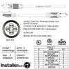 InstallerParts Ethernet Cable CAT8 Cable 4 FT - Black - Professional Series - 40Gigabit/Sec Network/High Speed Internet Cable for Router, Server, Gaming/2000 MHz, 26AWG view 4
