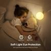 Suright Night Light for Kids, USB Rechargeable Beside Lamp with Dimmable,Warm Light,7 Colors Changing,Touch Control, 0.5/1Hour Timer for Nursery, Baby,Bedroom,Camping view 3
