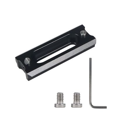 BGNing Quick Release Safety Rail, 54mm/42mm NATO Rail with 1/4"-20,3/8"-16'Mounting Screws for DSLR Camera Cage Rig Photo Studio Accessories (1pc 1/4"-20 Mounting Screw)