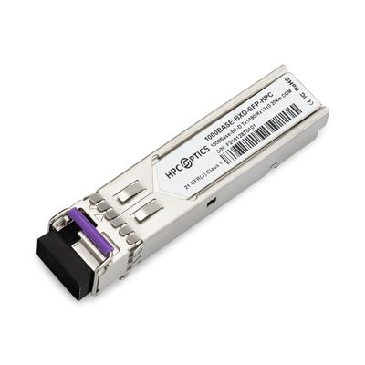 HPC Optics Compatible with JDSU CSFP-1G-43-1B 1000BASE-BX-D 10km Bi-Directional (BIDI) SFP Transceiver