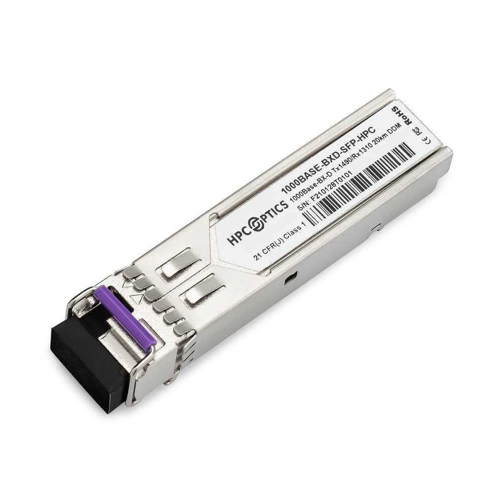 HPC Optics Compatible with JDSU CSFP-1G-43-1B 1000BASE-BX-D 10km Bi-Directional (BIDI) SFP Transceiver