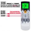 Replacement Remote Control for AR-RAH2U A/C Unit ASU9RLS ASU9RLS2 ASU12RLS ASU12RLQ ASU15RLQ ASU18RLQ AUU7RLF MW30CF MW30CG view 3
