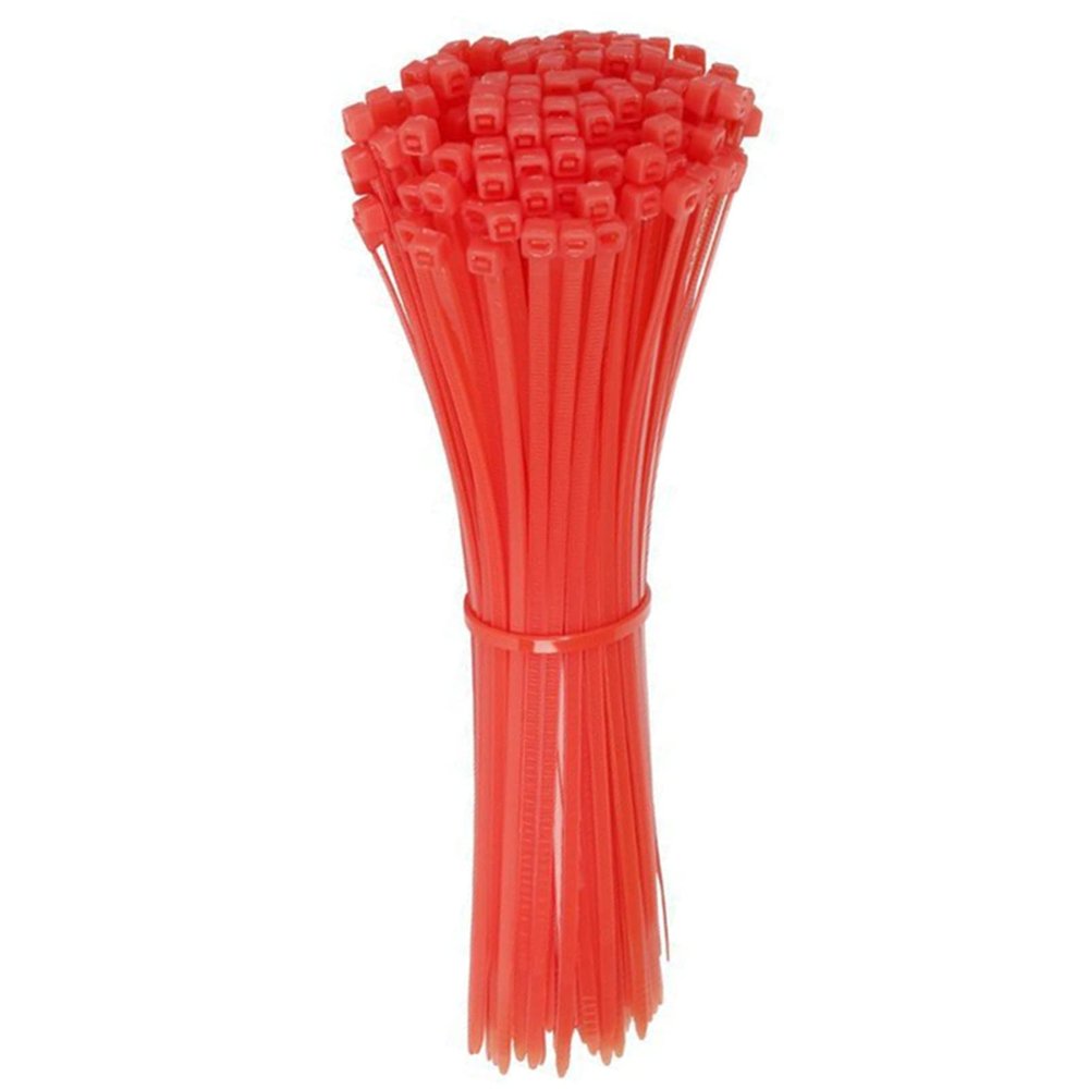 Xeahung Red Nylon Cable Ties Heavy Duty Zip Ties for Office Cable Ties 10 Inch Wire Ties 120 Pcs (10 inches, Red)