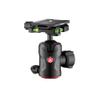 Manfrotto Compact Ball Head 496 with MSQ6PL Quick Release Plate, Fluid Ball Head for Camera Tripod, Camera Stabilizers, Remote Controls, Photography Equipment view 1