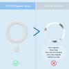 OUTXE Magnetic Adapter Ring 2Pack, Universal Magnet Sticker Compatible with Magsafe Accessories & Wireless Charging for iPhone/Android/Galaxy/Pixel White view 4