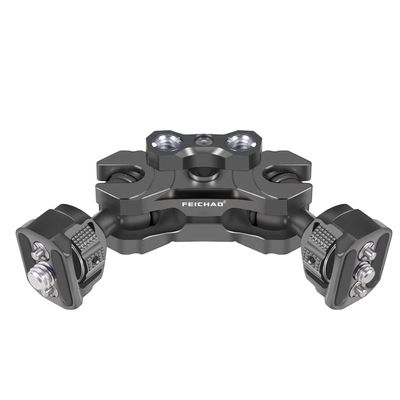 FEICHAO Elastic Magic Arm Clamp with 360 Degree Dual Ball Head Compatible with Sony A7C, Fuji XT4, F5Pro Universal Monitor (A-Position 1/4 to 3/8,Grey)