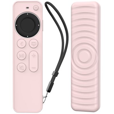 AhaStyle Protective Case for 2021 Apple TV Siri Remote 4k, Anti-Slip Silicone Cover Skin Compatible with Apple TV Remote/Siri Remote [2nd Generation](Pink)