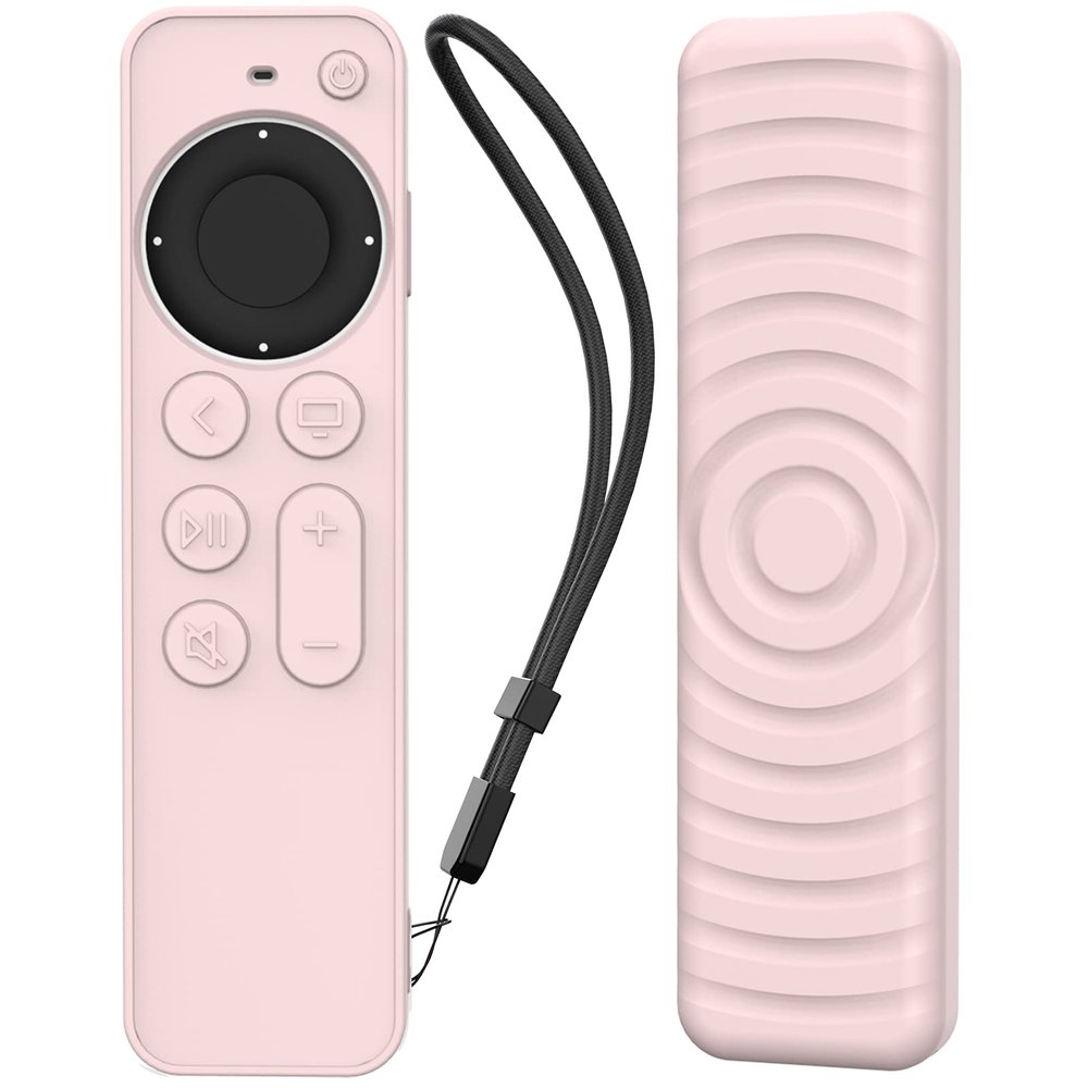 AhaStyle Protective Case for 2021 Apple TV Siri Remote 4k, Anti-Slip Silicone Cover Skin Compatible with Apple TV Remote/Siri Remote [2nd Generation](Pink)