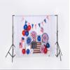 Kate 7x5ft Independence Day Backdrop for Party American Flag White Wood Wall Fabric Background for Photography Photo Shoot Props view 2