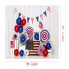 Kate 7x5ft Independence Day Backdrop for Party American Flag White Wood Wall Fabric Background for Photography Photo Shoot Props view 3