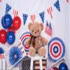 Kate 7x5ft Independence Day Backdrop for Party American Flag White Wood Wall Fabric Background for Photography Photo Shoot Props view 4
