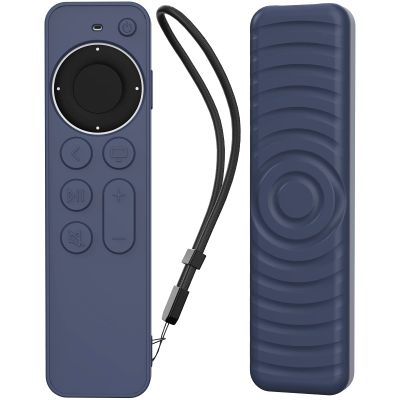 AhaStyle Protective Case for 2021 Apple TV Siri Remote 4k, Anti-Slip Silicone Cover Skin Compatible with Apple TV Remote/Siri Remote [2nd Generation] (Midnight Blue)