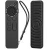 AhaStyle Protective Case for Apple TV Siri Remote 4k, Anti-Slip Silicone Cover Skin, Compatible with Apple TV 4K (2nd Generation) (Black) view 1