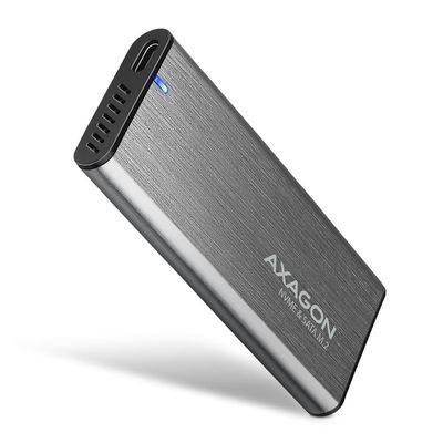 AXAGON EEM2-SG2 Botier de disques de stockage Enceinte ssd Gris M.2